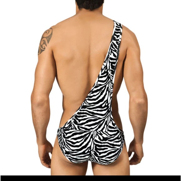 Candyman Zebra Singlet Costume Outfit - Picture 2 of 2